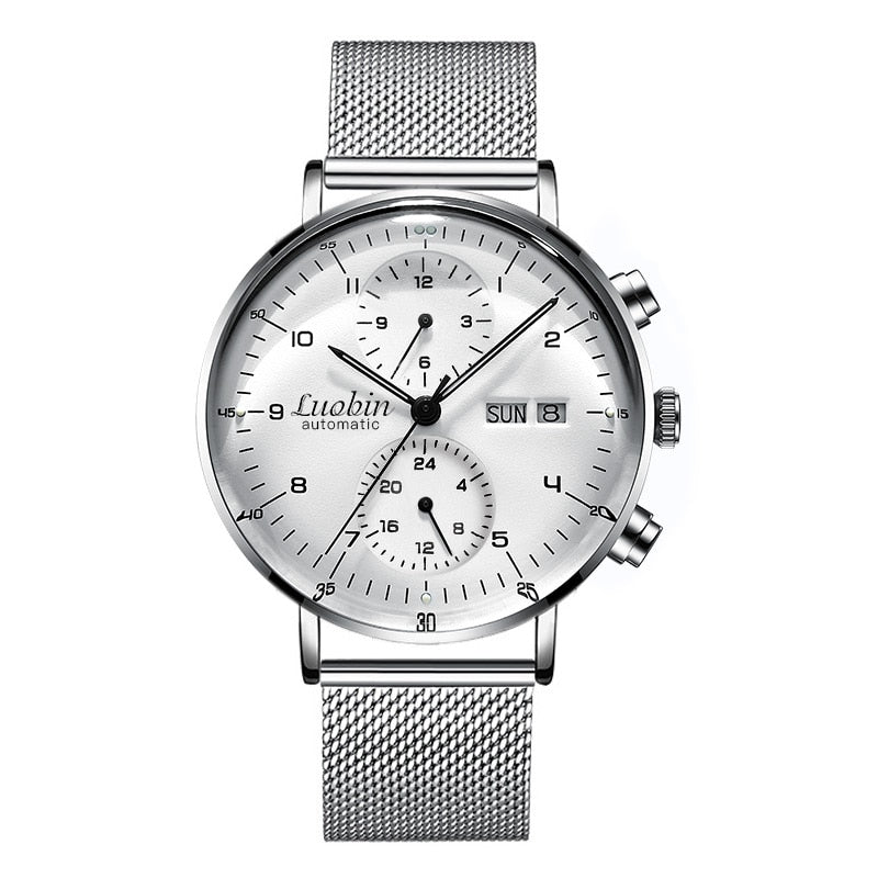 TDG Luobin Designer Mechanical Stainless Steel Wristwatch