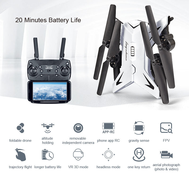 TDG Foldable Quadcopter 4 Channel Camera Drone