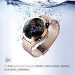 TDG Women Waterproof 1.04"Half-Radian Screen Smart Watch
