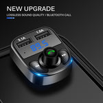 TDG  Bluetooth Car FM Audio Transmitter Dual USB Car Charger