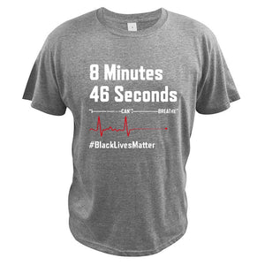 TDG BLM T-Shirt 8 Minutes 46 Seconds I Can't Breathe Digital Print Tee