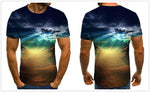 TDG 3D Printed Starry Sky Earth and Nature T-shirt