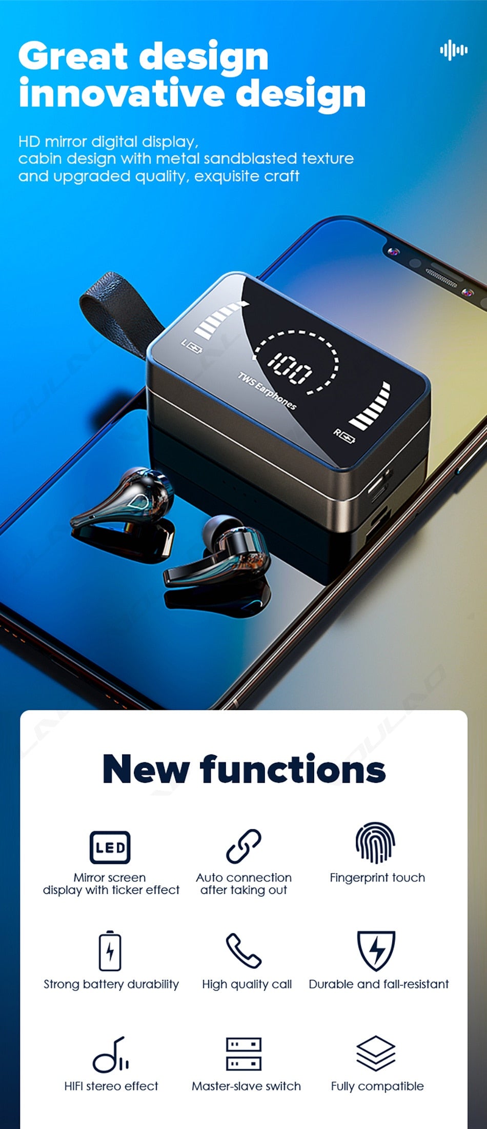 TDG Wireless Bluetooth Wireless Earphones With Microphone for Phone